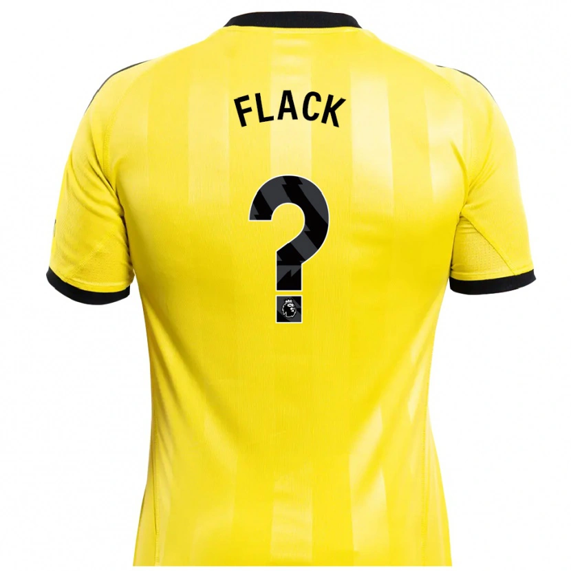 Danxen Homem Lucas Flack #0 Amarelo Preto Camisola Guarda-Redes 2025/26 Camisa