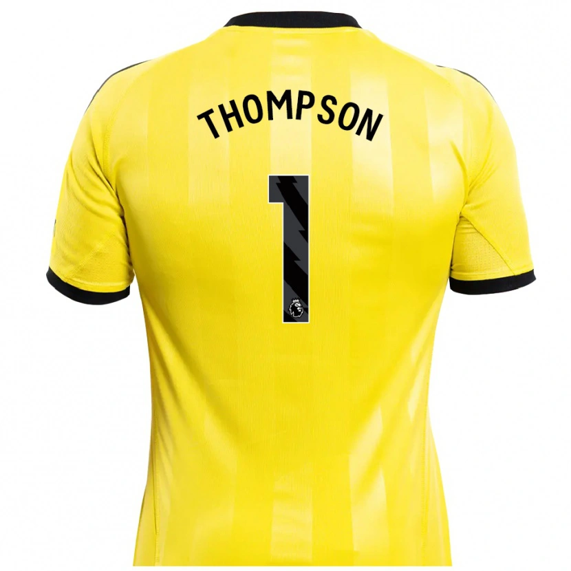 Danxen Homem Max Thompson #1 Amarelo Preto Camisola Guarda-Redes 2025/26 Camisa