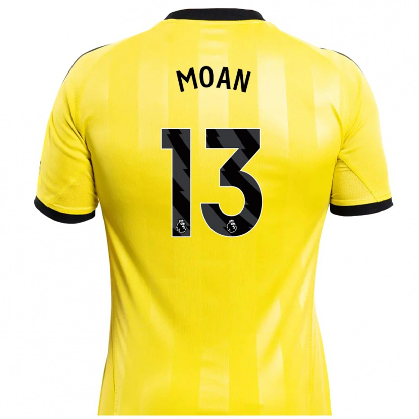 Danxen Homem Claudia Moan #13 Amarelo Preto Camisola Guarda-Redes 2025/26 Camisa