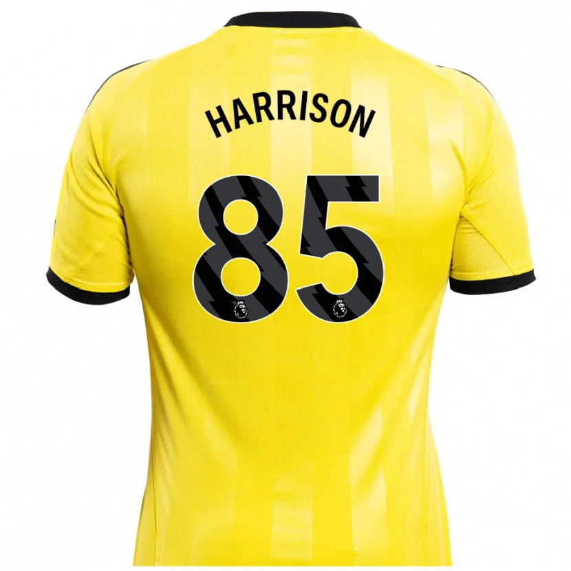 Danxen Homem Adam Harrison #85 Amarelo Preto Camisola Guarda-Redes 2025/26 Camisa