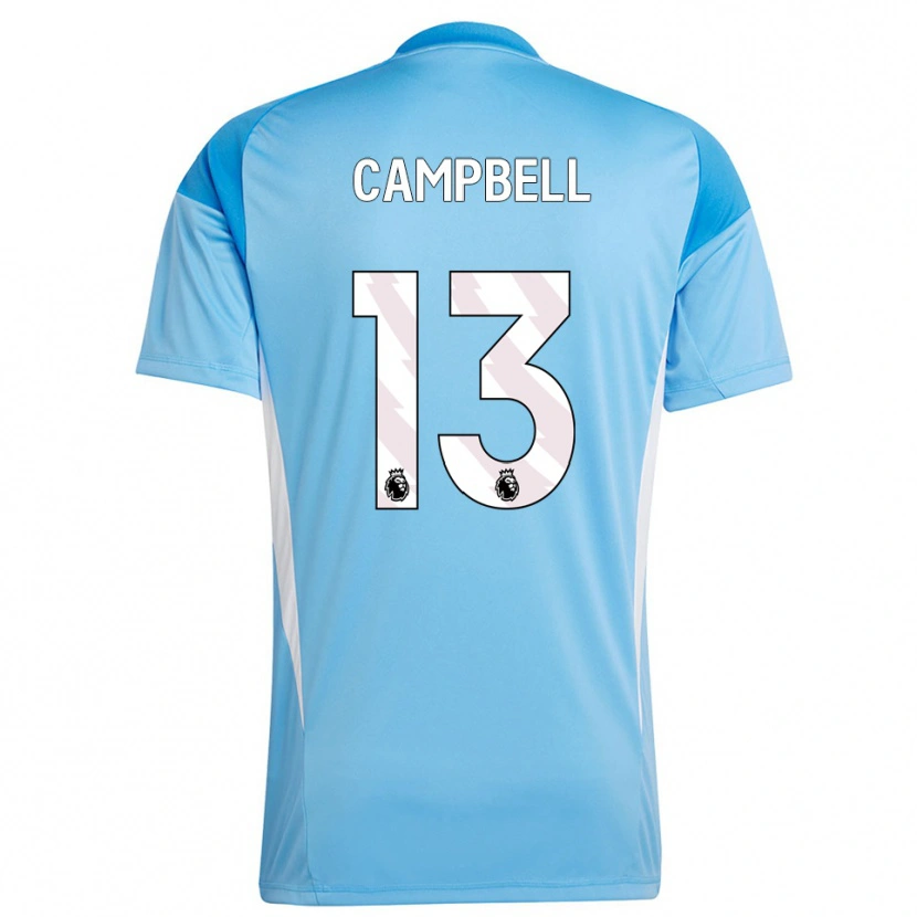 Danxen Homem Luke Campbell #13 Azul Branco Camisola Guarda-Redes 2025/26 Camisa