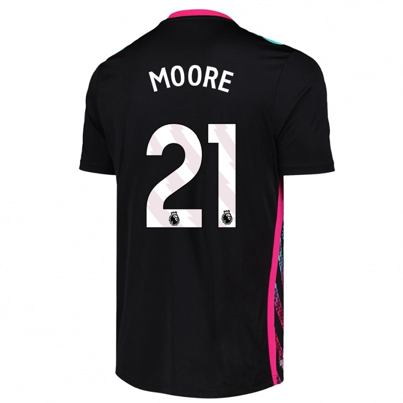 Danxen Homem Simon Moore #21 Preto Branco Camisola Guarda-Redes 2025/26 Camisa