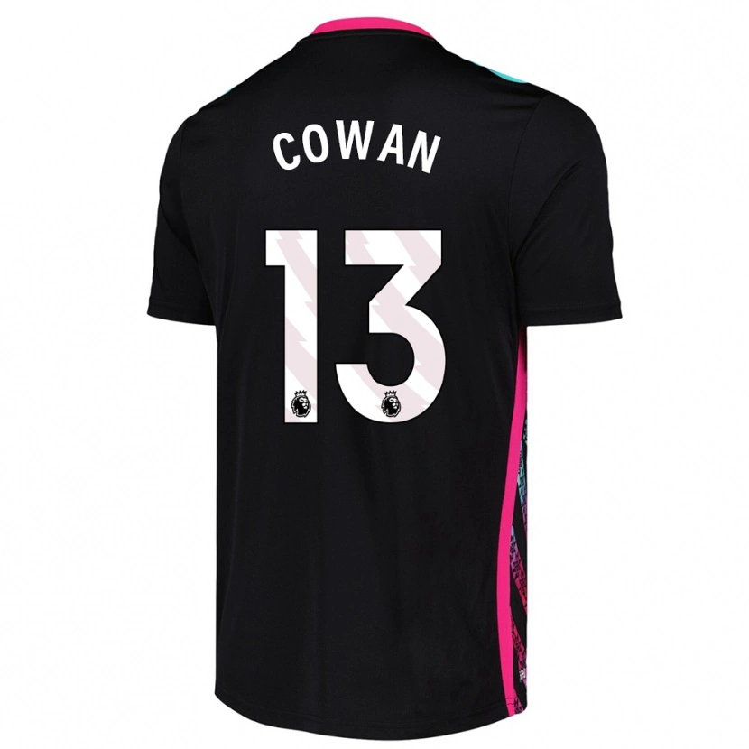 Danxen Homem Joe Cowan #13 Preto Branco Camisola Guarda-Redes 2025/26 Camisa