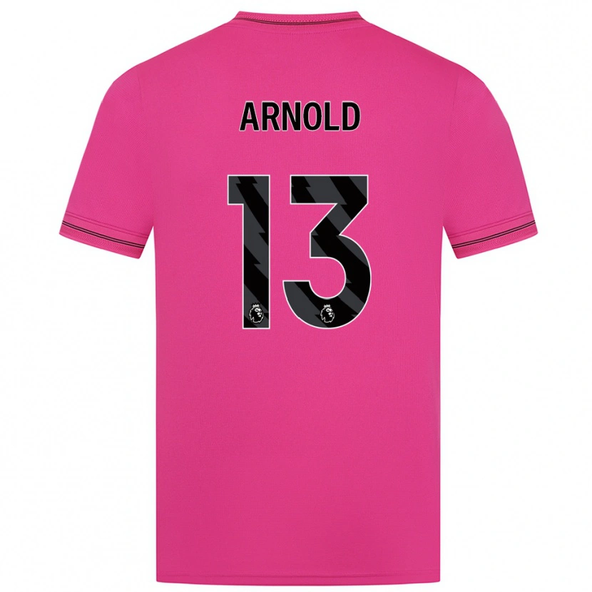 Danxen Homem Alfie Arnold #13 Magenta Preto Camisola Guarda-Redes 2025/26 Camisa