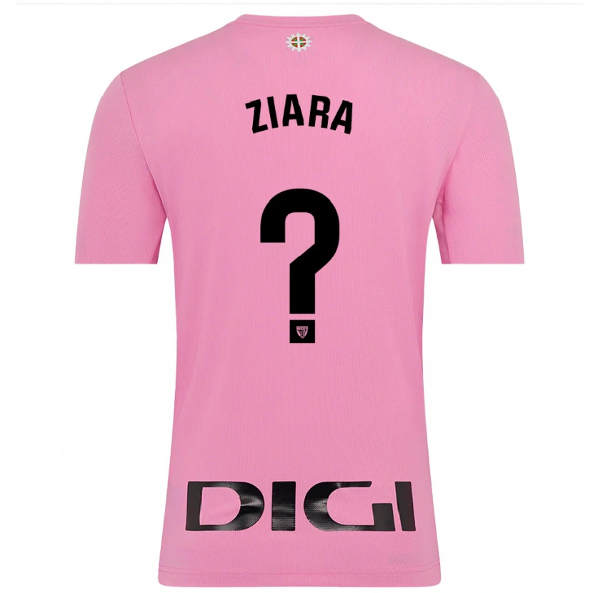 Danxen Homem Ziara Vega Uribarri #0 Rosa Preto Camisola Guarda-Redes 2025/26 Camisa