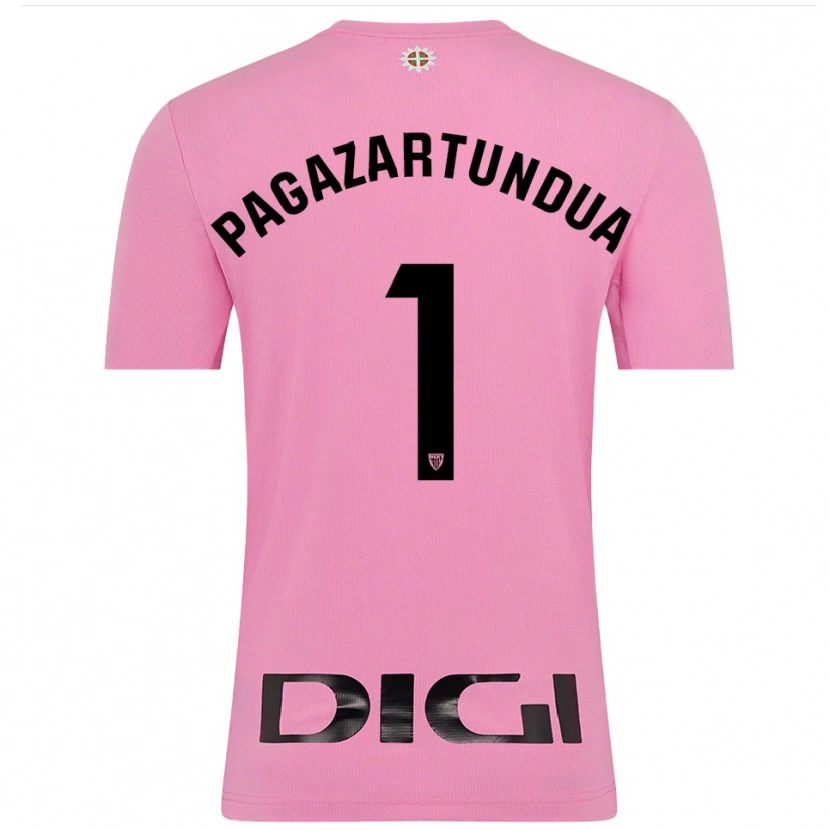 Danxen Homem Iker Pagazartundua #1 Rosa Preto Camisola Guarda-Redes 2025/26 Camisa
