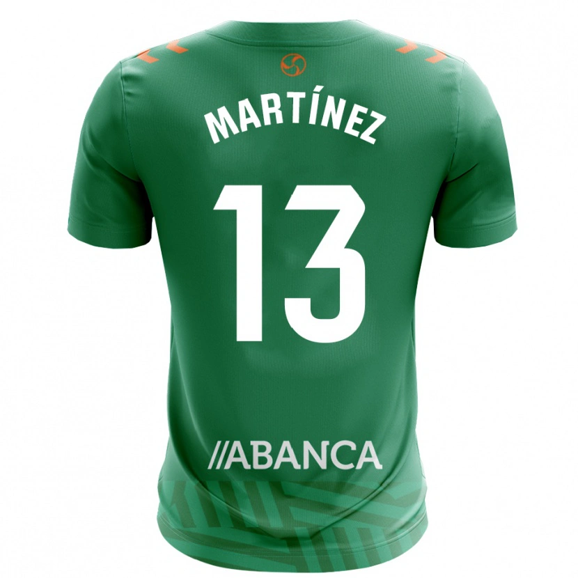 Danxen Homem Naiara Martínez #13 Verde Branco Camisola Guarda-Redes 2025/26 Camisa