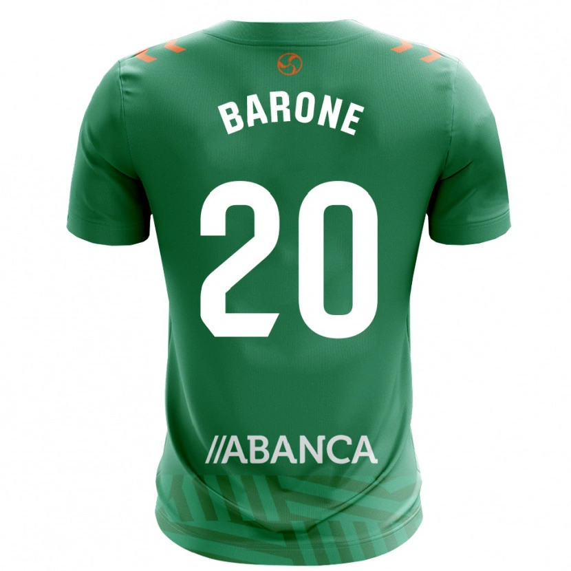 Danxen Homem Caio Barone #20 Verde Branco Camisola Guarda-Redes 2025/26 Camisa