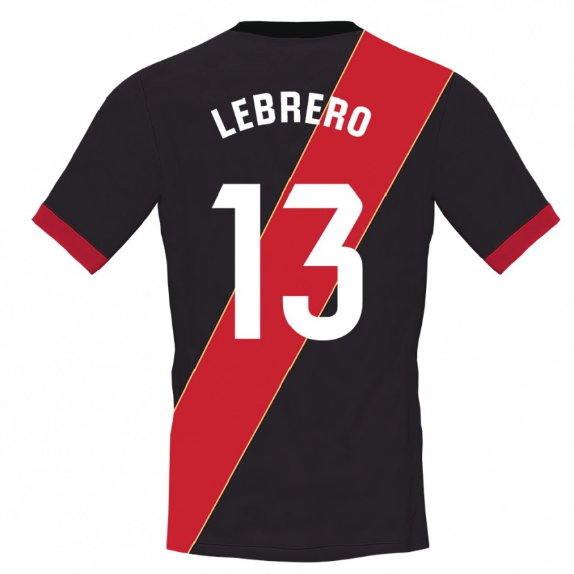 Danxen Homem Lucia Lebrero Rodríguez #13 Vermelho Preto Camisola Guarda-Redes 2025/26 Camisa