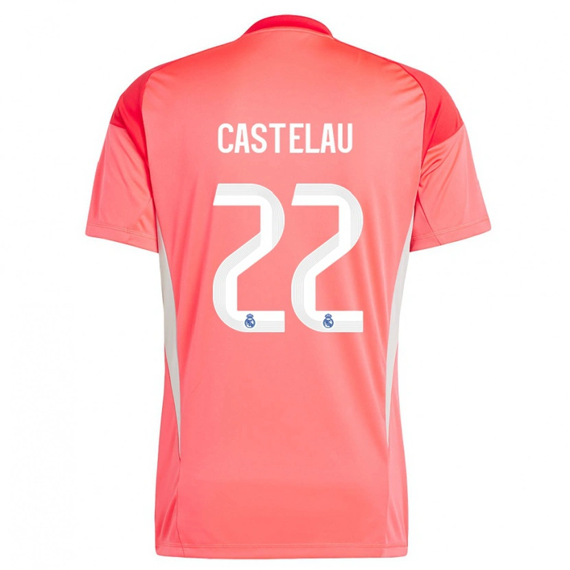 Danxen Homem Alber Castelau #22 Laranja Vermelho Branco Camisola Guarda-Redes 2025/26 Camisa