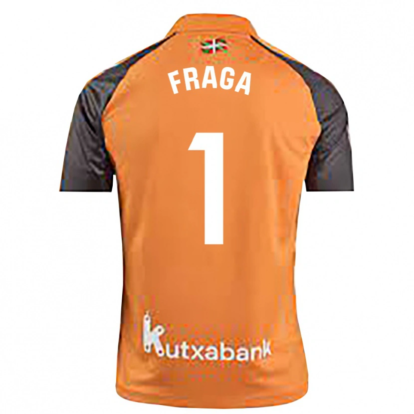 Danxen Homem Aitor Fraga #1 Preto Laranja Camisola Guarda-Redes 2025/26 Camisa