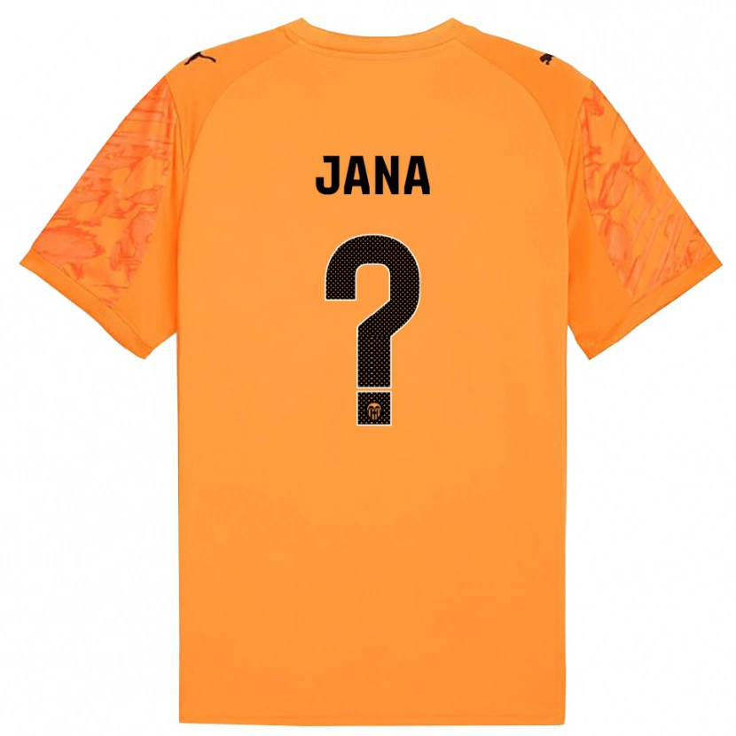 Danxen Homem Jana Xin Henseler Gallego #0 Laranja Preto Camisola Guarda-Redes 2025/26 Camisa