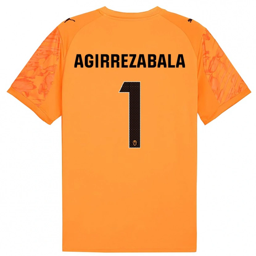 Danxen Homem Julen Agirrezabala #1 Laranja Preto Camisola Guarda-Redes 2025/26 Camisa