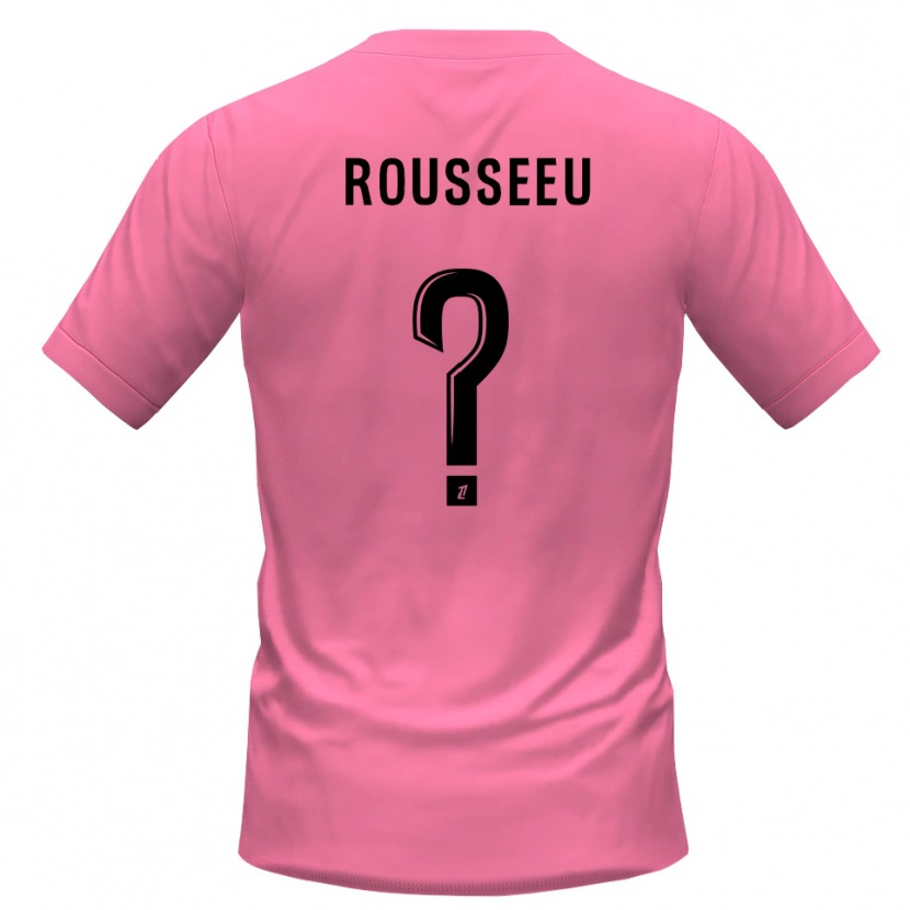 Danxen Homem Justine Rousseeu #0 Rosa Preto Camisola Guarda-Redes 2025/26 Camisa