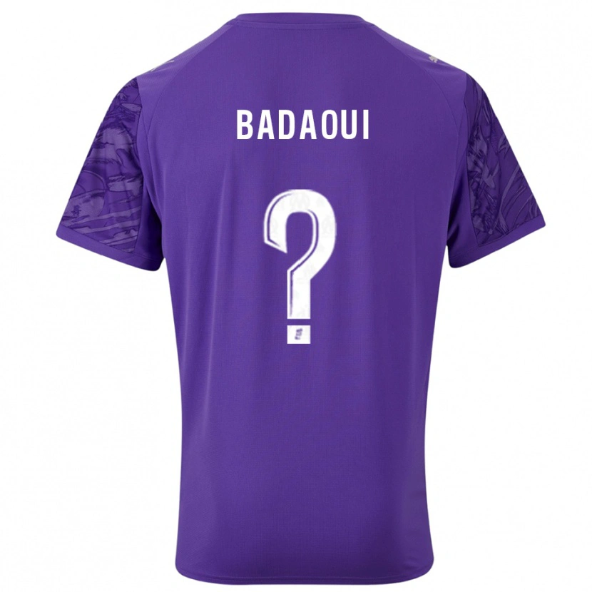 Danxen Homem Yassine Badaoui #0 Roxo Branco Camisola Guarda-Redes 2025/26 Camisa