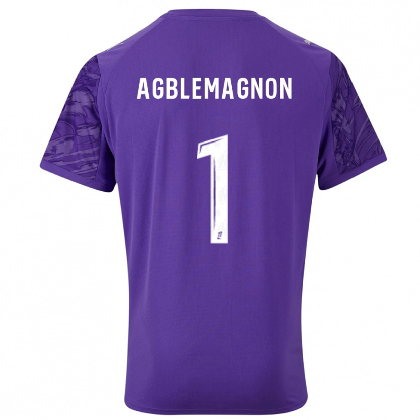 Danxen Homem Jordan Agblemagnon #1 Roxo Branco Camisola Guarda-Redes 2025/26 Camisa