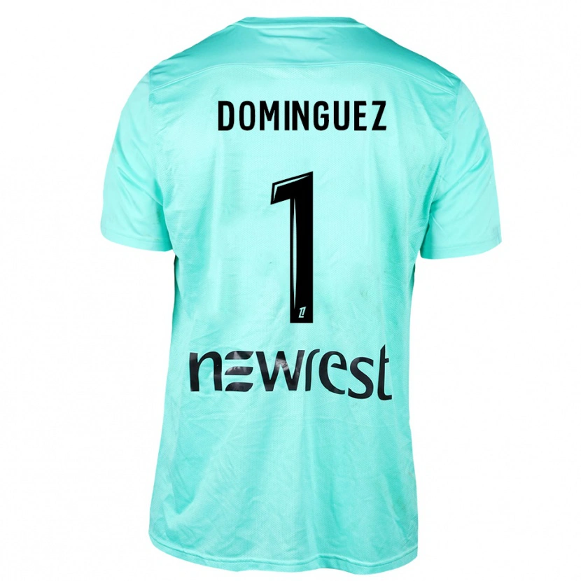 Danxen Homem Álex Domínguez #1 Ciano Preto Camisola Guarda-Redes 2025/26 Camisa