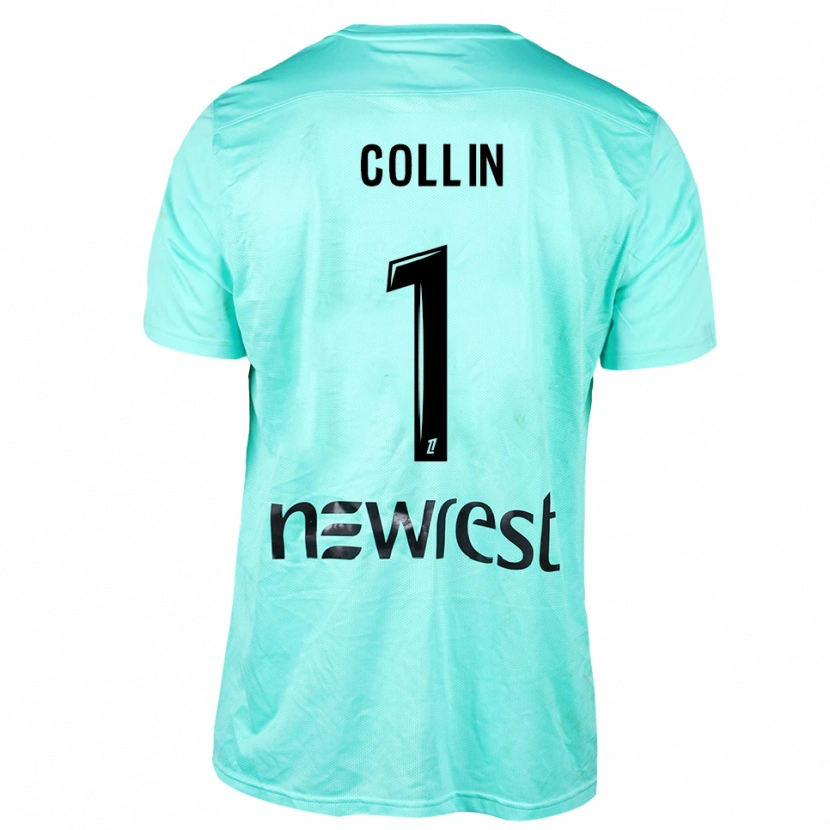 Danxen Homem Théo Collin #1 Ciano Preto Camisola Guarda-Redes 2025/26 Camisa