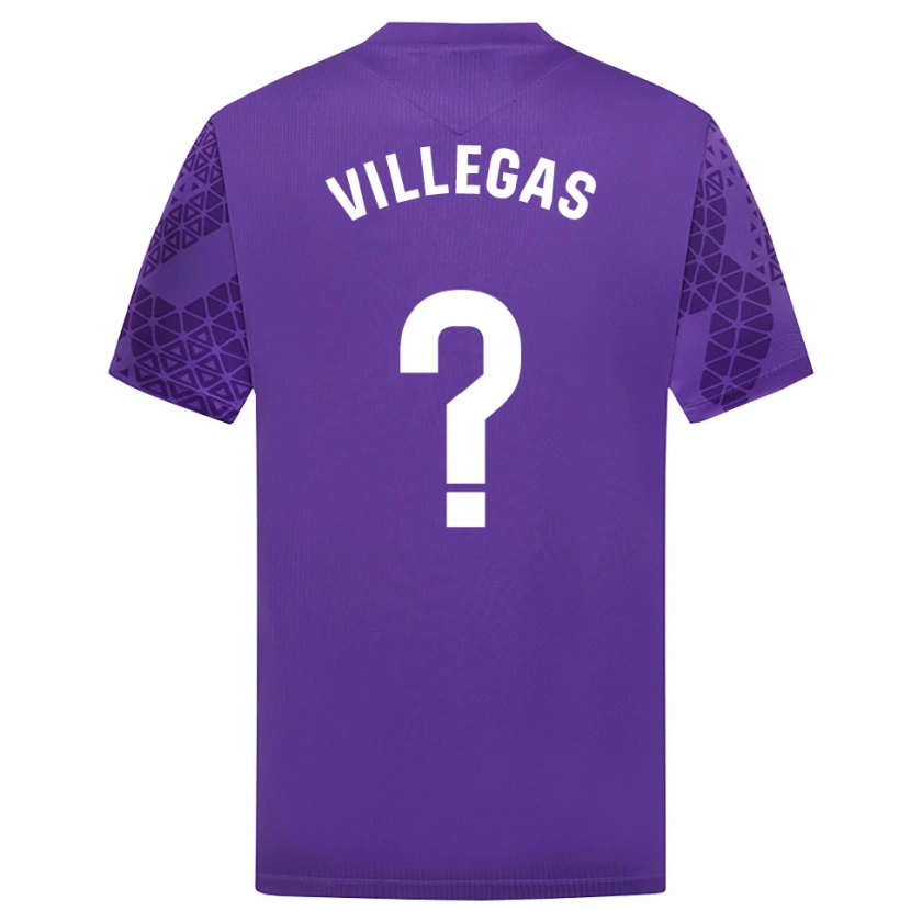 Danxen Homem Sergio Villegas #0 Roxo Branco Camisola Guarda-Redes 2025/26 Camisa