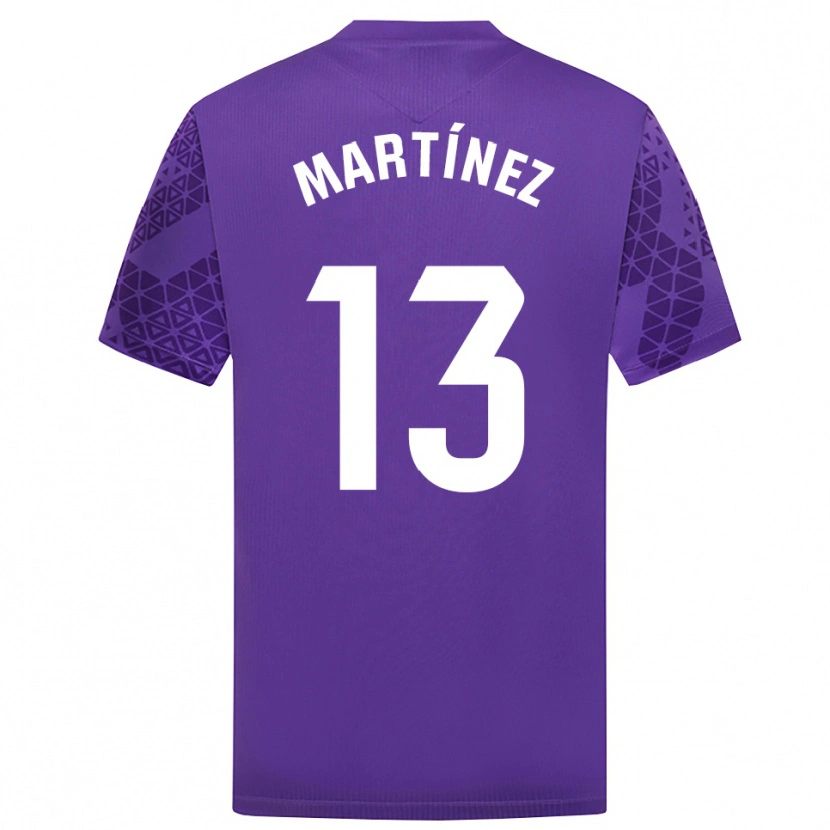 Danxen Homem Fernando Martínez #13 Roxo Branco Camisola Guarda-Redes 2025/26 Camisa
