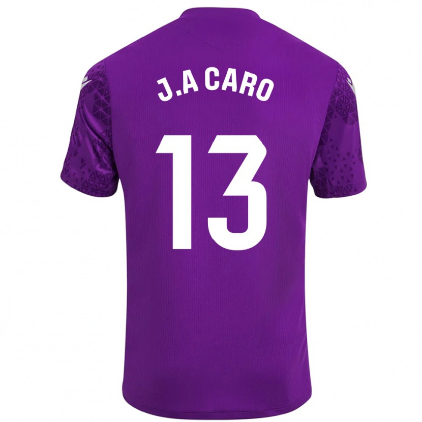 Danxen Homem José Antonio Caro #13 Roxo Escuro Branco Camisola Guarda-Redes 2025/26 Camisa