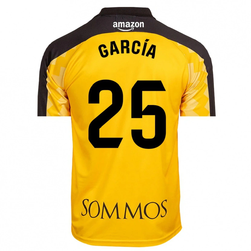 Danxen Homem Jaime García #25 Amarelo Preto Camisola Guarda-Redes 2025/26 Camisa
