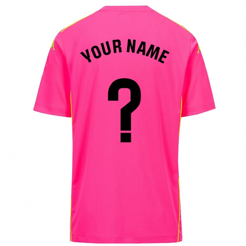 Danxen Homem Real Valladolid Rosa Profundo Preto Camisola Guarda-Redes 2025/26 Camisa