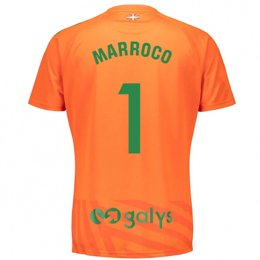 Danxen Homem Marc Marroco #1 Laranja Verde Camisola Guarda-Redes 2025/26 Camisa