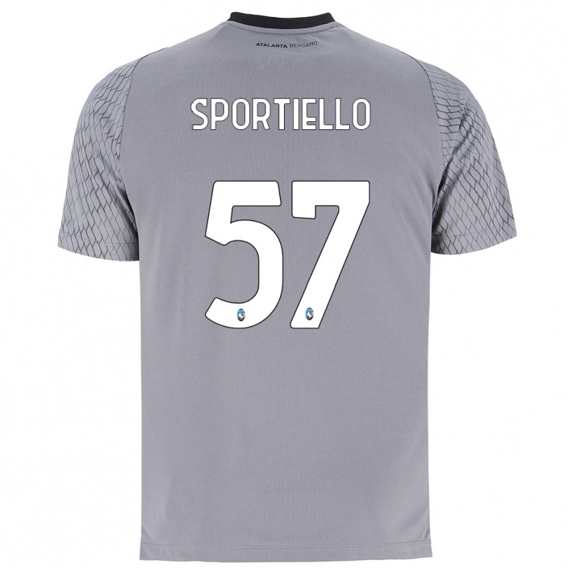 Danxen Homem Marco Sportiello #57 Cinza Azul Vermelho Camisola Guarda-Redes 2025/26 Camisa