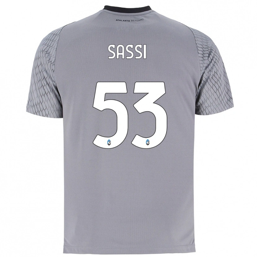 Danxen Homem Jacopo Sassi #53 Cinza Azul Vermelho Camisola Guarda-Redes 2025/26 Camisa