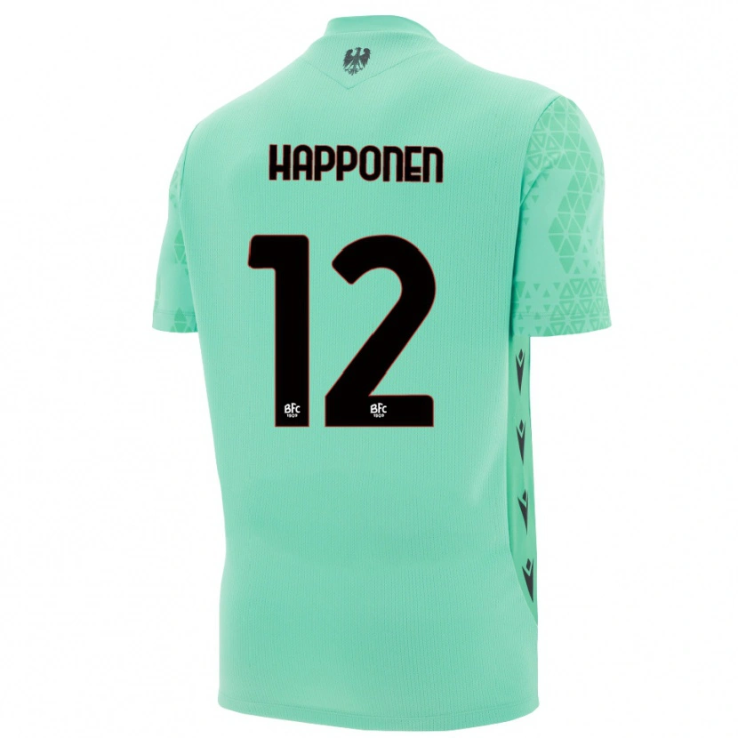 Danxen Homem Ukko Happonen #12 Azul Menta Preto Camisola Guarda-Redes 2025/26 Camisa
