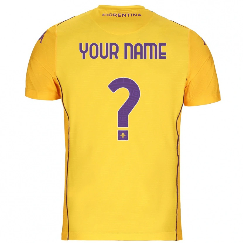 Danxen Homem ACF Fiorentina Laranja Amarelo Roxo Camisola Guarda-Redes 2025/26 Camisa