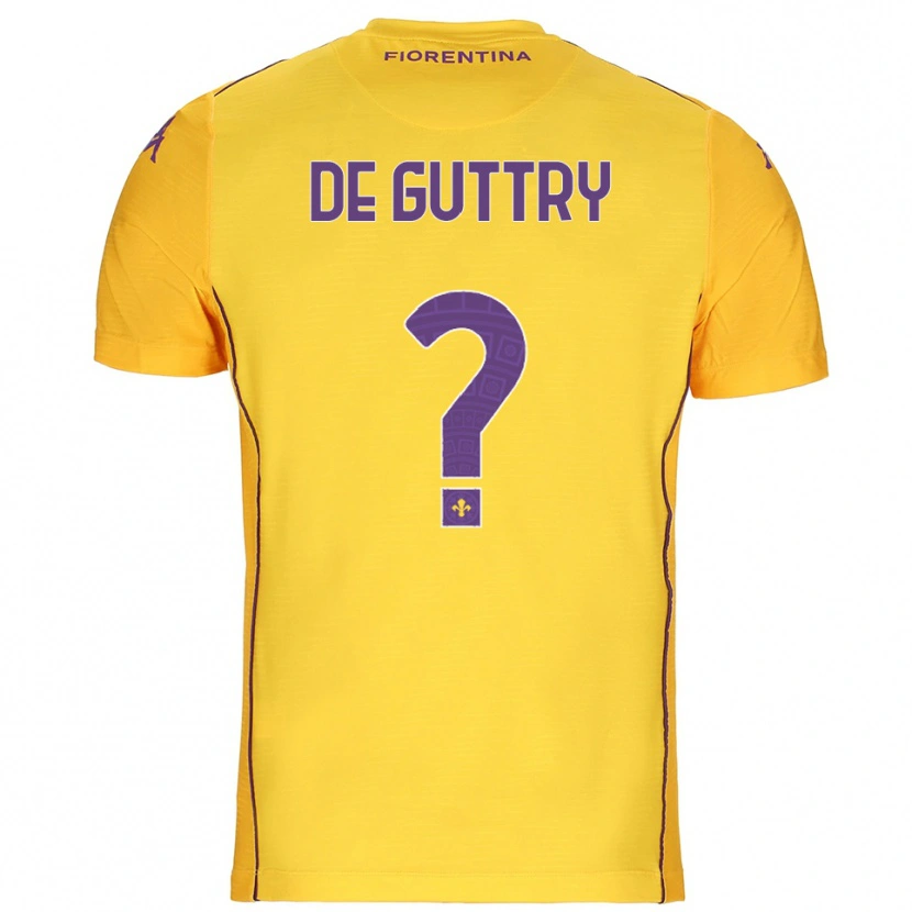 Danxen Homem Elia De Guttry #0 Laranja Amarelo Roxo Camisola Guarda-Redes 2025/26 Camisa