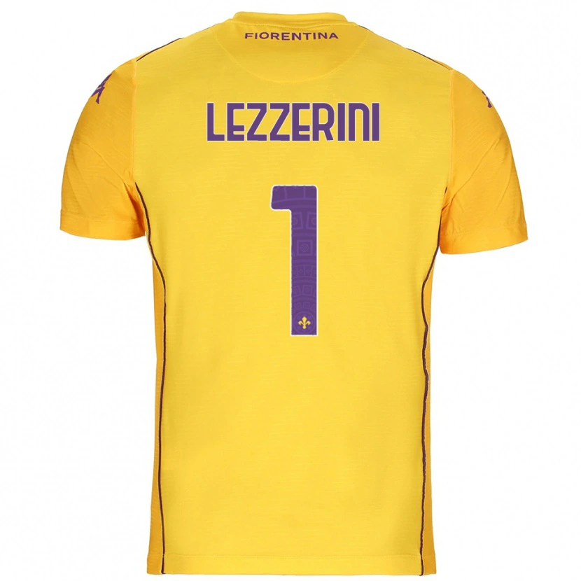 Danxen Homem Luca Lezzerini #1 Laranja Amarelo Roxo Camisola Guarda-Redes 2025/26 Camisa