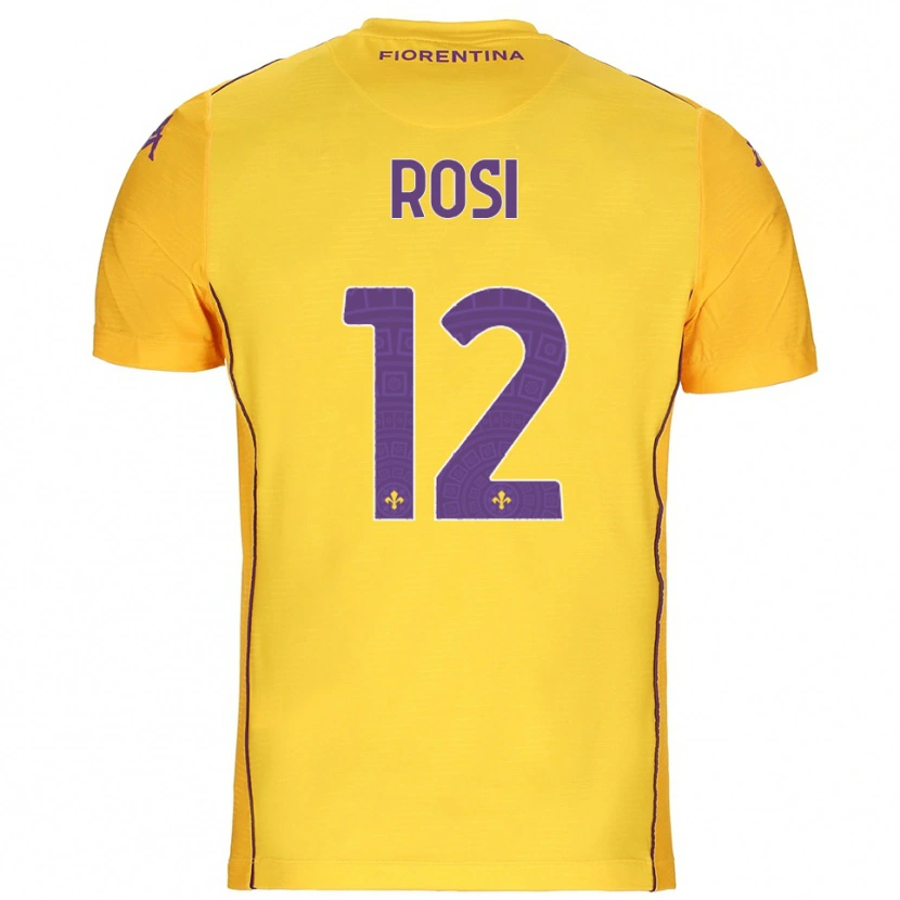 Danxen Homem Ettore Rosi #12 Laranja Amarelo Roxo Camisola Guarda-Redes 2025/26 Camisa