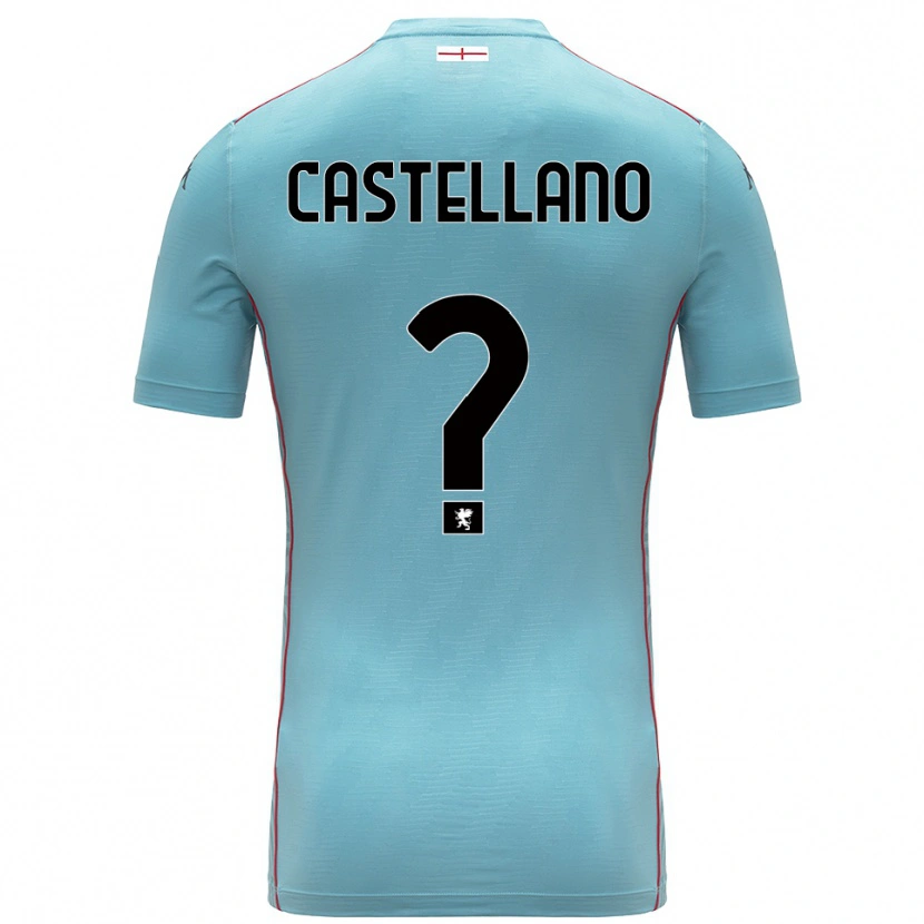 Danxen Homem Cristiano Castellano #0 Azul Cinza Camisola Guarda-Redes 2025/26 Camisa