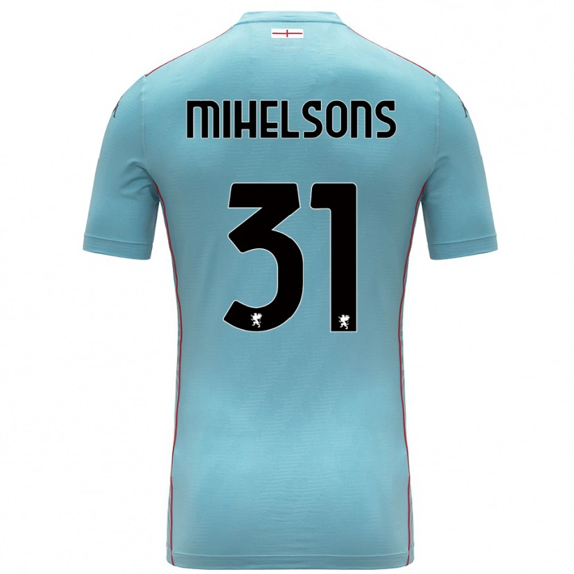 Danxen Homem Rendijs Mihelsons #31 Azul Cinza Camisola Guarda-Redes 2025/26 Camisa