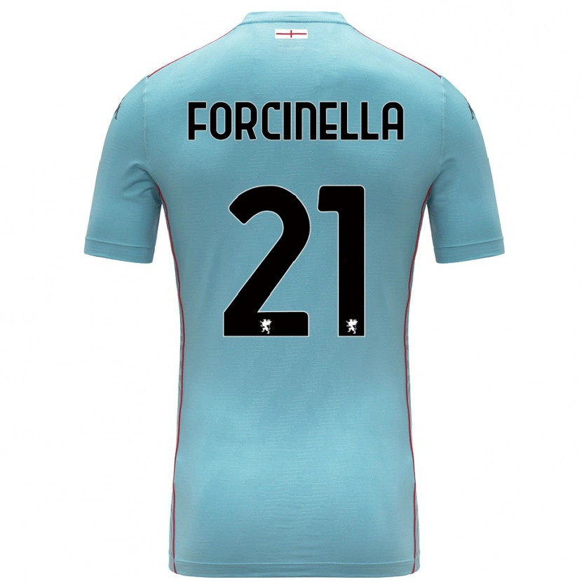 Danxen Homem Camilla Forcinella #21 Azul Cinza Camisola Guarda-Redes 2025/26 Camisa