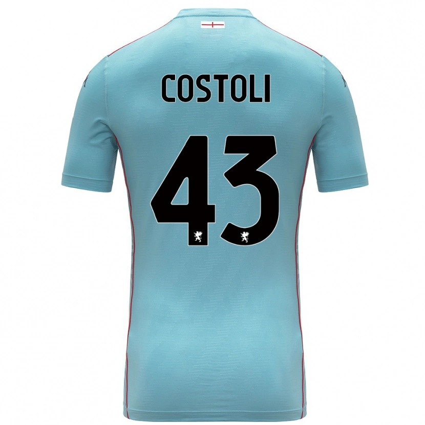 Danxen Homem Lorenzo Costoli #43 Azul Cinza Camisola Guarda-Redes 2025/26 Camisa