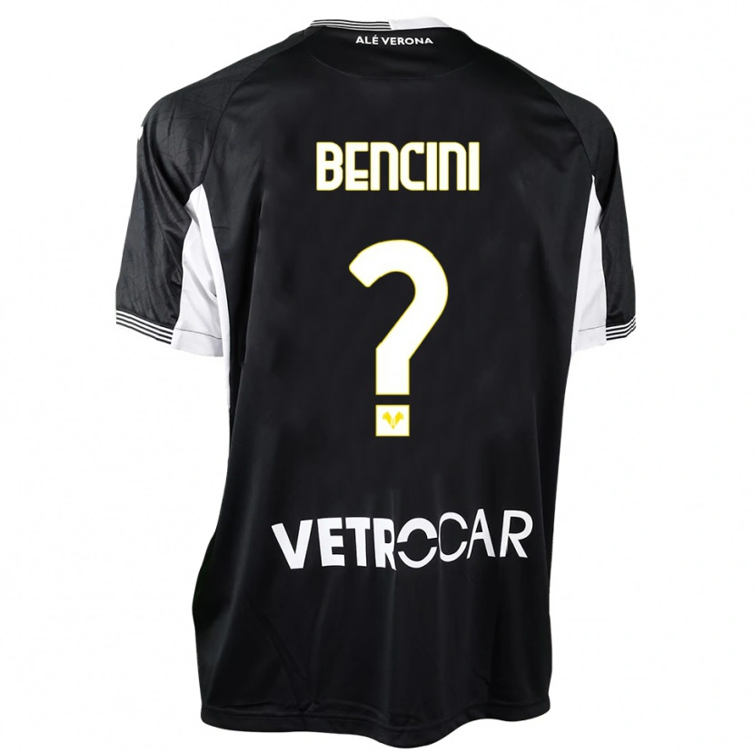 Danxen Homem Mattia Bencini #0 Preto Branco Camisola Guarda-Redes 2025/26 Camisa