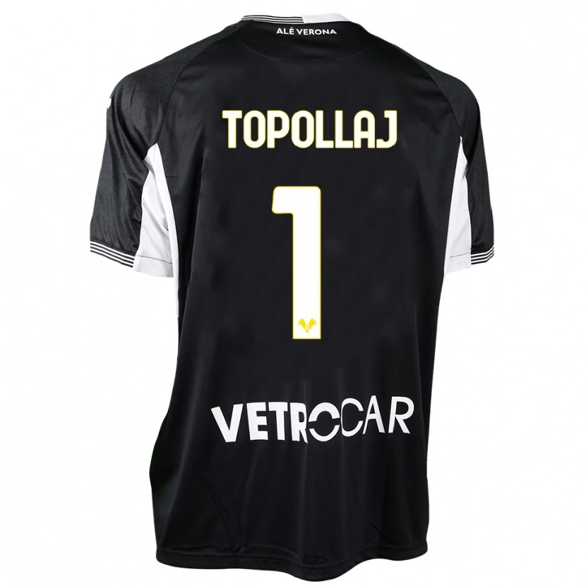Danxen Homem Mark Topollaj #1 Preto Branco Camisola Guarda-Redes 2025/26 Camisa