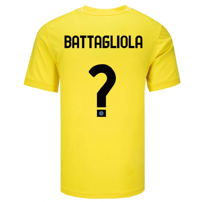 Danxen Homem Lorenzo Battagliola #0 Amarelo Claro Preto Camisola Guarda-Redes 2025/26 Camisa