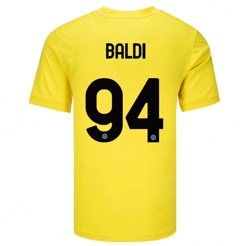 Danxen Homem Rachele Baldi #94 Amarelo Claro Preto Camisola Guarda-Redes 2025/26 Camisa