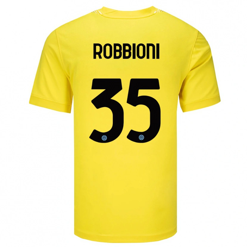 Danxen Homem Matilde Robbioni #35 Amarelo Claro Preto Camisola Guarda-Redes 2025/26 Camisa