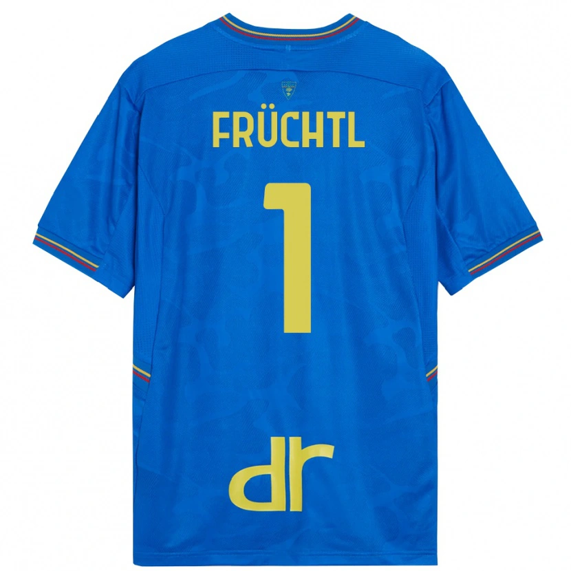 Danxen Homem Christian Früchtl #1 Azul Real Marrom Camisola Guarda-Redes 2025/26 Camisa