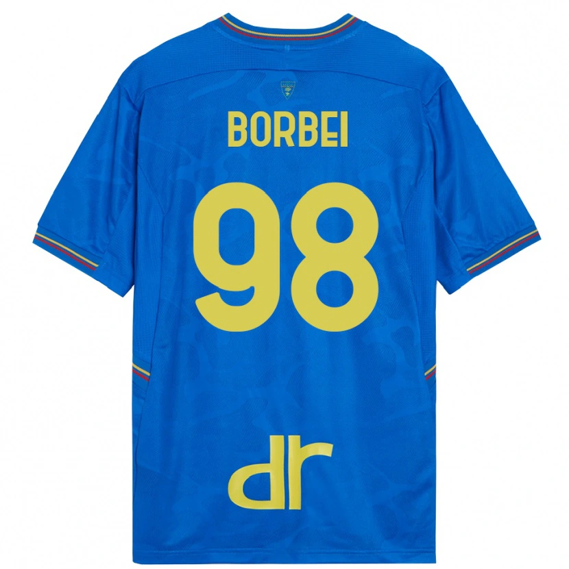 Danxen Homem Alexandru Borbei #98 Azul Real Marrom Camisola Guarda-Redes 2025/26 Camisa