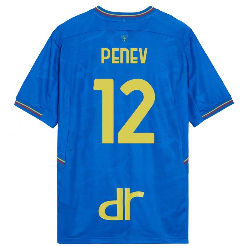 Danxen Homem Plamen Penev #12 Azul Real Marrom Camisola Guarda-Redes 2025/26 Camisa