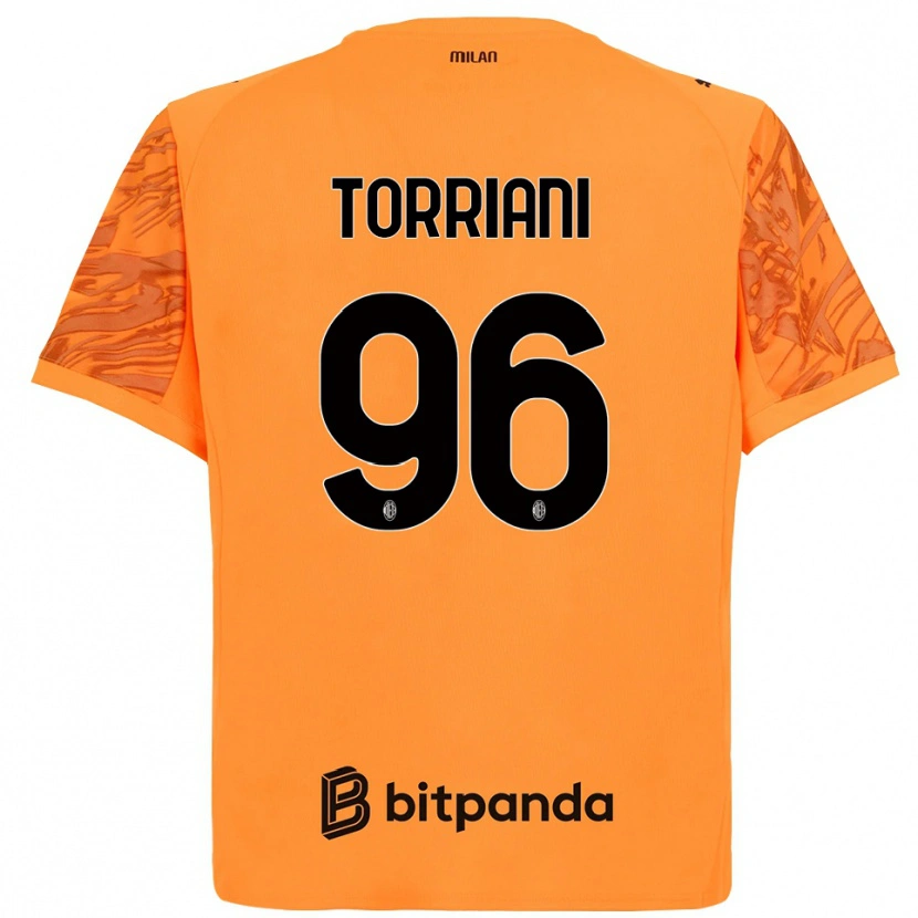 Danxen Homem Lorenzo Torriani #96 Preto Amarelo Laranja Camisola Guarda-Redes 2025/26 Camisa