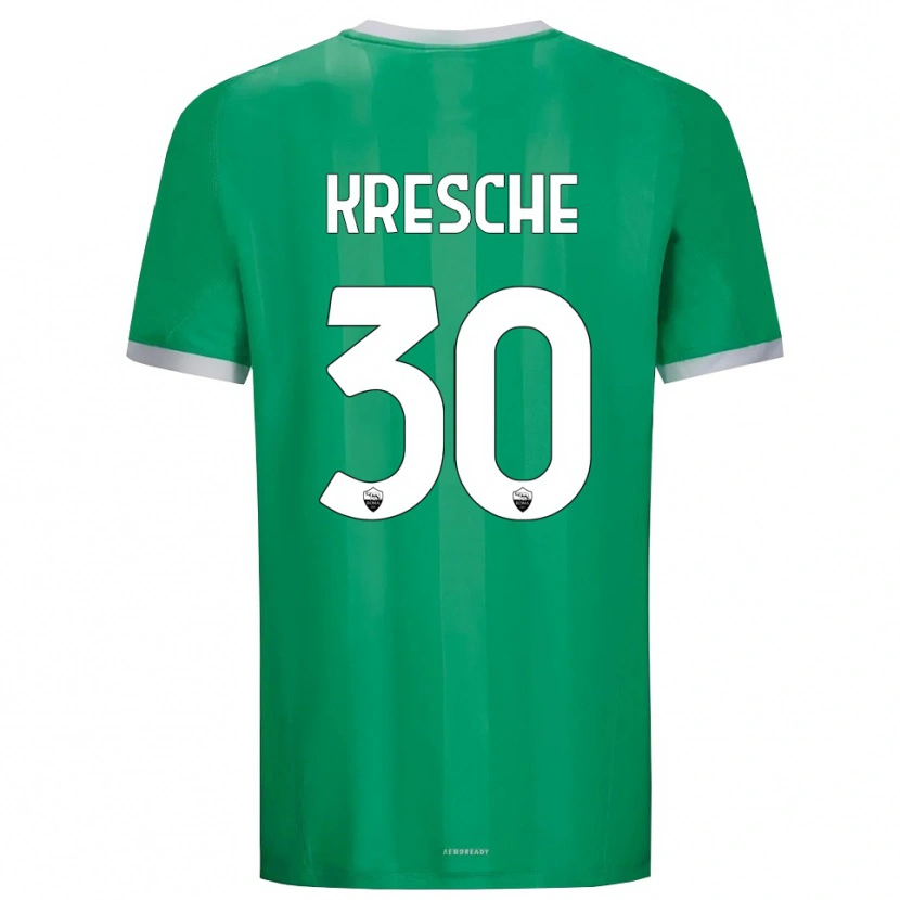 Danxen Homem Isabella Kresche #30 Branco Verde Camisola Guarda-Redes 2025/26 Camisa