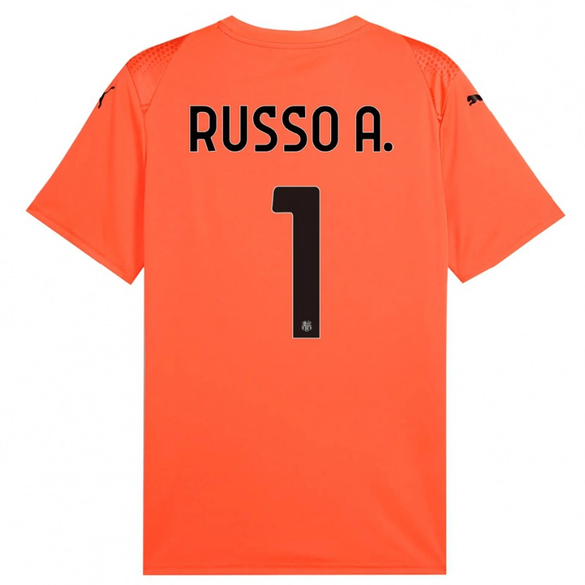 Danxen Homem Alessandro Russo #1 Preto Laranja Camisola Guarda-Redes 2025/26 Camisa